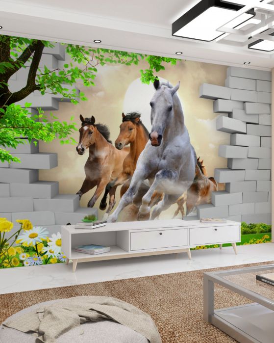 Carta da parati Cavalli
