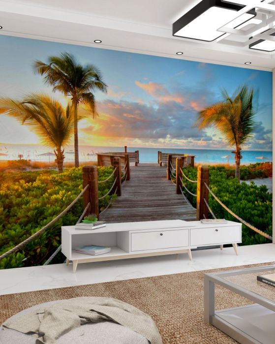 Carta da parati con palme