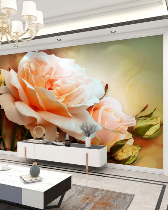 Carta da parati Rosa