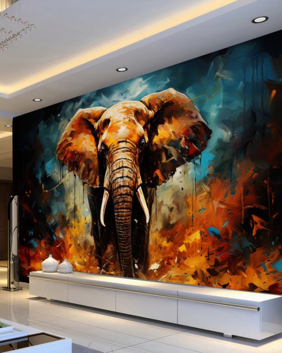 Carta da parati Elefanti