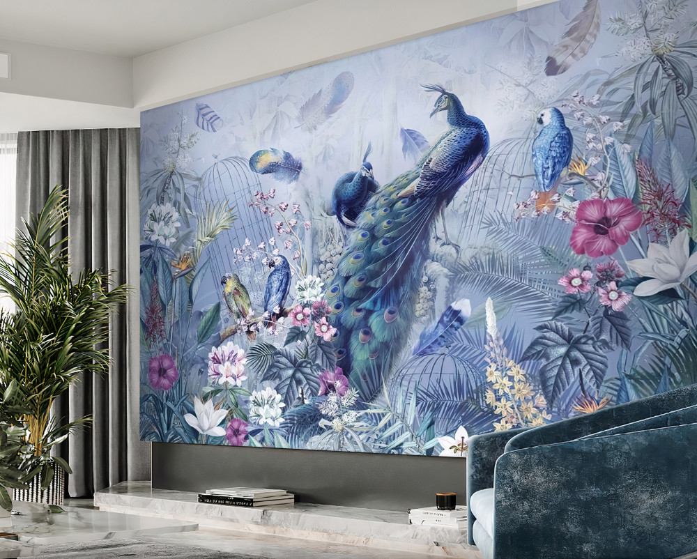 Carta da parati Uccelli