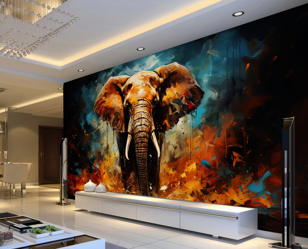 Carta da parati Elefanti