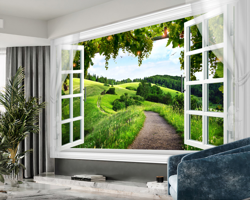 Carta da parati Vista dalla finestra