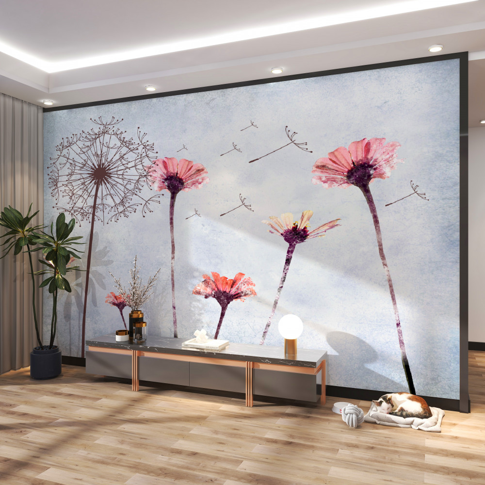 Carta da parati Fiori 3D